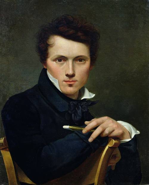 portraituresque:  Claude-Marie Dubufe - Self-Portrait - c.1818