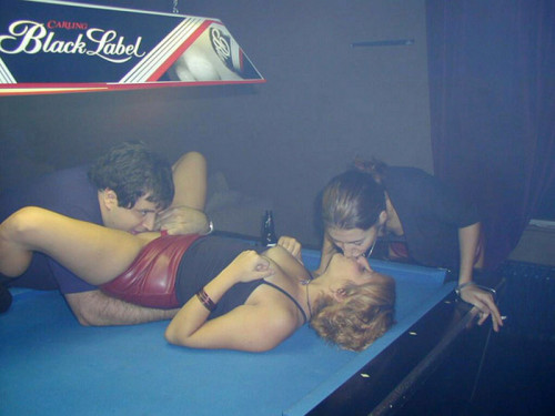 sendmeamateurnudes: bobspornblog: This couple surely found a fun girl to play with. I wonder if they