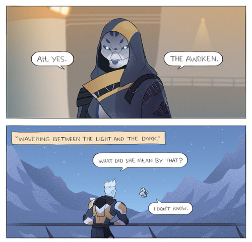 marshound:A comic about my Titan and being, first and foremost, a Guardian