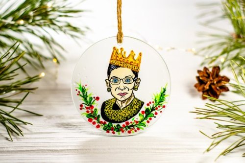 The Notorious RBG Christmas Ornament //Vitraaze