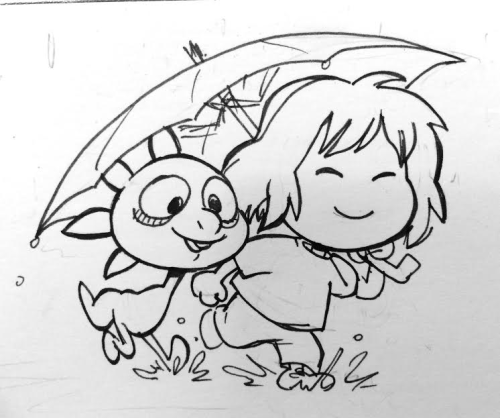 they are stripe-less but trust me it’s frisk and monster kid