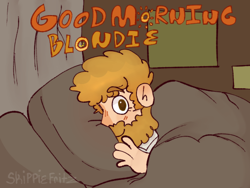 Redrew this VERY cute scene from Good morning blondie