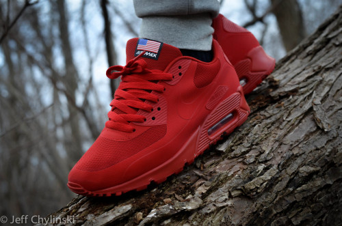 Nike Air Max 90 'Independence Day' Red... – – Sneakers, kicks and trainers.