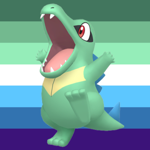 The Gay Flag Color Picked From Shiny Totodile