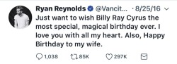 yovngjustice:  favorite ryan reynolds tweets 1/?