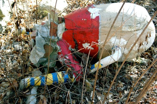 abandoned-playgrounds: Humpty - Dumpty did fall… Check it out —&gt; http://www.abandonedplaygrounds.