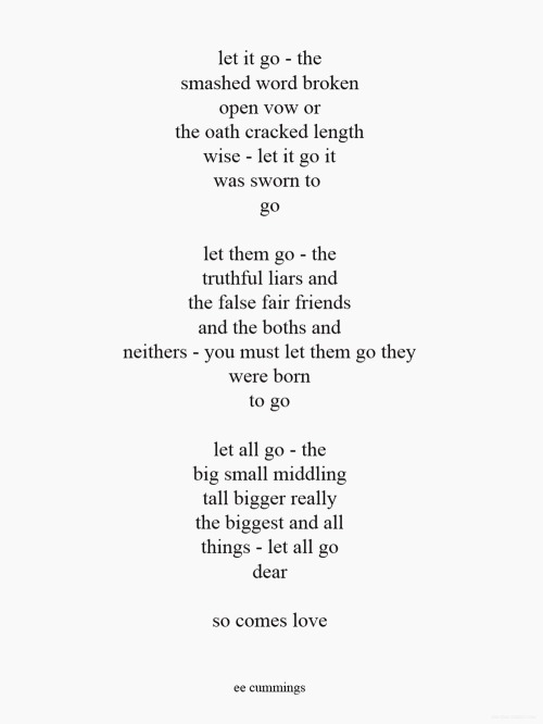 justastrumpet:  I have started the process of letting go. Love has come flooding in to the empty places. Good morning my loving Daddies. 