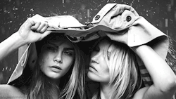 Kate Moss & Cara Delevingne by Mario