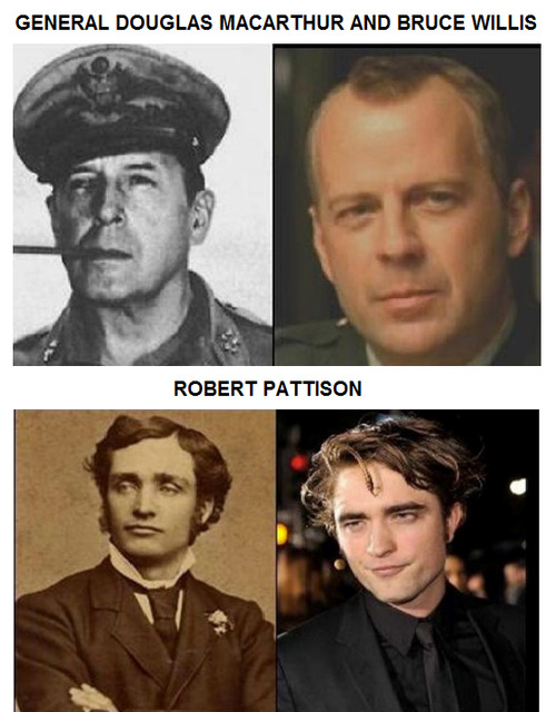 tastefullyoffensive:  Celebrities and Their Historical Doppelgangers [via]Previously: