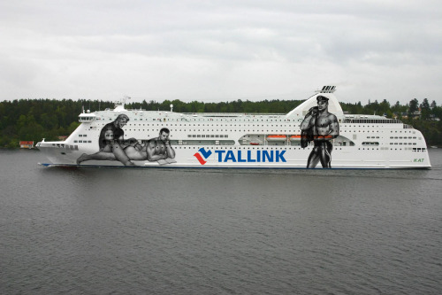 isei-silva:sailsandrails:The Estonian shipping company Tallink today revealed the new livery of thei
