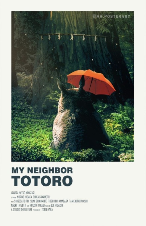 My Neighbor Totoro alternative movie posters Store|Patreon|Instagram 