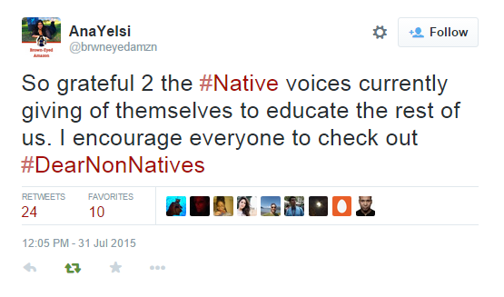 dakrolak:  #DearNonNatives is an important conversation that needs to be amplified!