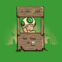 insanelygaming:  The Toad is in T-shirts available on ShirtPunch for บ.00 USD Created by Kevlar51