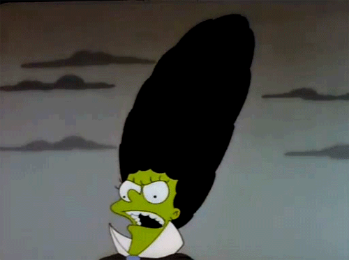 randomitemdrop: Item: Wig of Witch!Marge’s Bat-Hive, an implausibly tall hairpiece conceals 4d8 bats