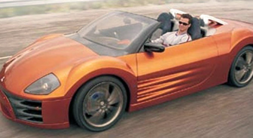 carsthatnevermadeit:  Mitsubishi SST Spyder, 1999. The targa style SST was followed up by a full convertible version which previewed the Eclipse Spyder of 2001 (bottom pic)