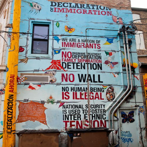 Declaration of Immigration by Sal JimenezIn Pilsen, Chicago