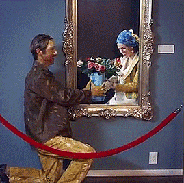 tastefullyoffensive:When art imitates life. [full video]