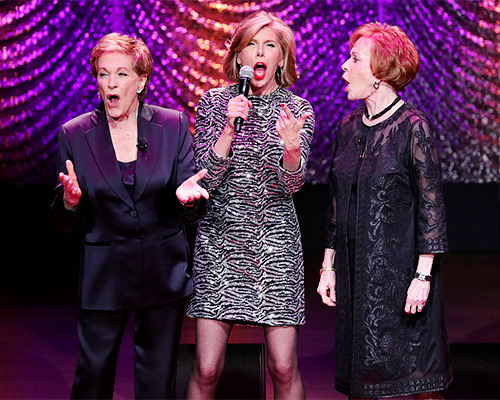 theatregraphics:  Julie Andrews, Christine Baranski and Carol Burnett perform during Lincoln Center&