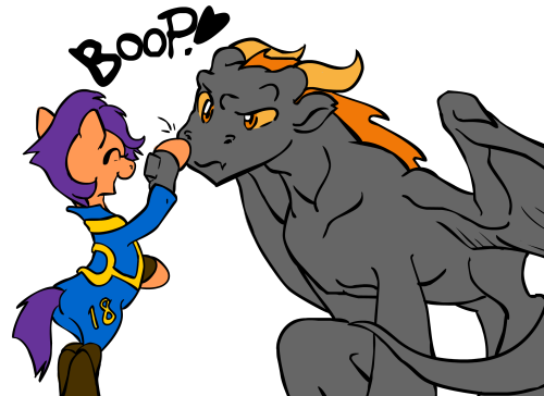 All Shall Be Booped! Even The Large Dragon Ponies Such As Elder Obsidian, The 200+ Year Old Dragonpony.