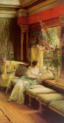 Vain Courtship Sir Lawrence Alma-Tadema -