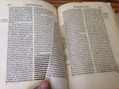 No one expects the Spanish Inquisition!This 1604 Salamanca imprint met the wrong end of an inquisito