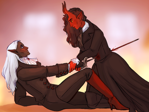 a scene from yesterday’s D&D session that really stuck in my head - after Pulchritude (my tiefli