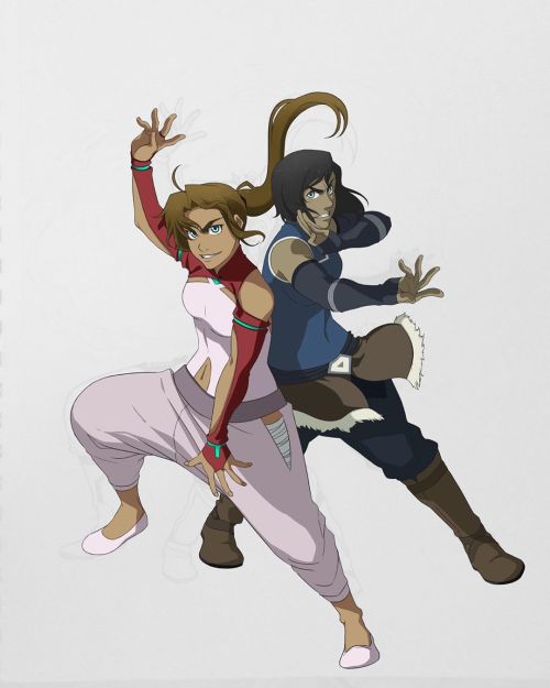 Lastly! Here’s an unfinished pic of Korra and my character Maria. I have edited this several times a