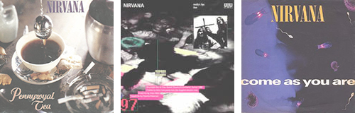 heisho:  some of the nirvana single covers 