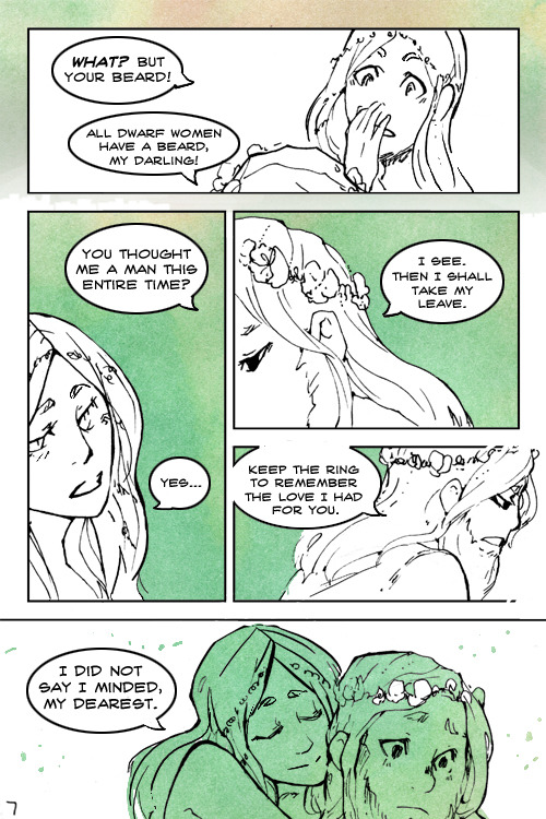 reaill:  thebeccabeast:  sammymontoya:  enjoy this 8 page comic i drew in 1 day and inked in 2. no one who knows me in real life would ever believe all the fluffy romantic comics I draw;;; alternate title is: I HAVE STRONG OPINIONS ON DWARF BEARDS  OMG