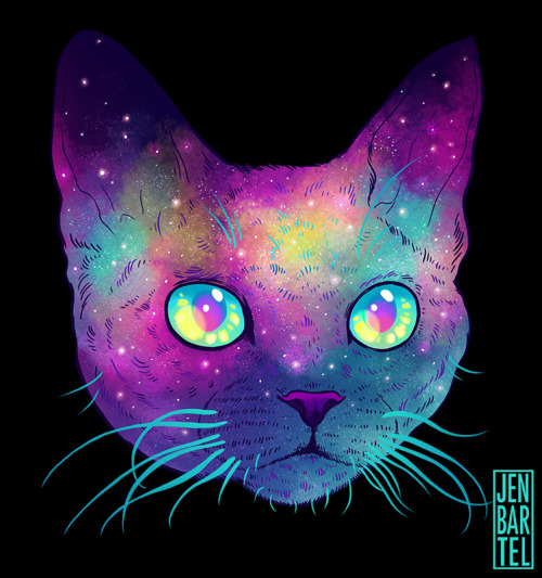jenbartel:✨GALACTIC CATS✨This little passion project grew out of my love for the 2 most important th