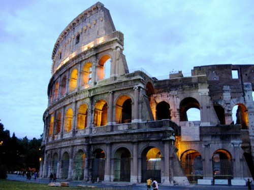 Coliseum (Flavian Amphitheatre) (Amphitheatrum Flavium) Built in : ca. 70–80 ADBuilt by/for : 