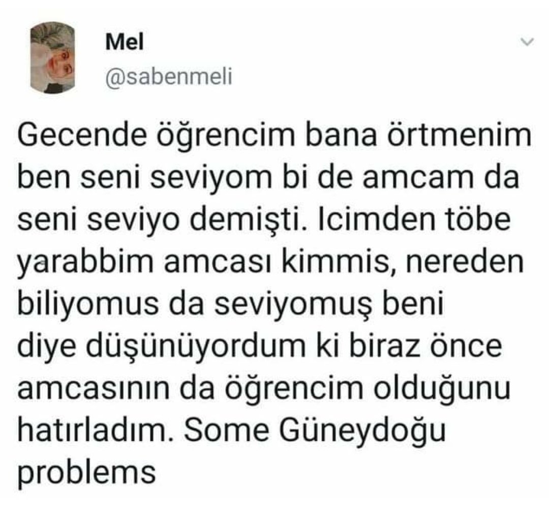 Mel @sabenmeli Gecende...