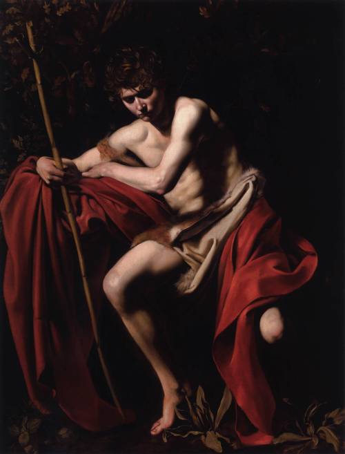 baroqueart: Saint John the Baptist by Caravaggio Date: 1604