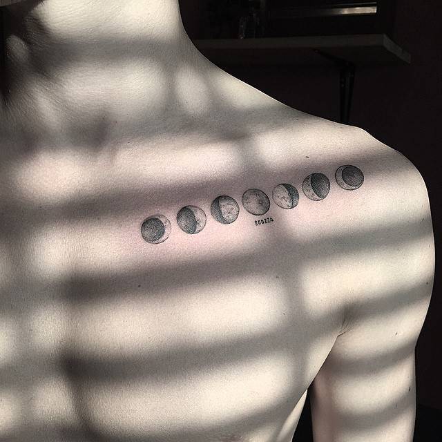 Little Tattoos — Collarbone tattoo saying “Paradiso”, Italian for...