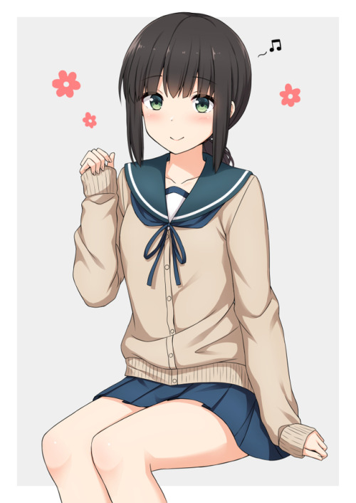 lizzies-cafe-2002:  カーディガンな吹雪さん | ナカムラスミカゲ #pixiv https://www.pixiv.net/member_illust.php?mode=medium&illust_id=71511644