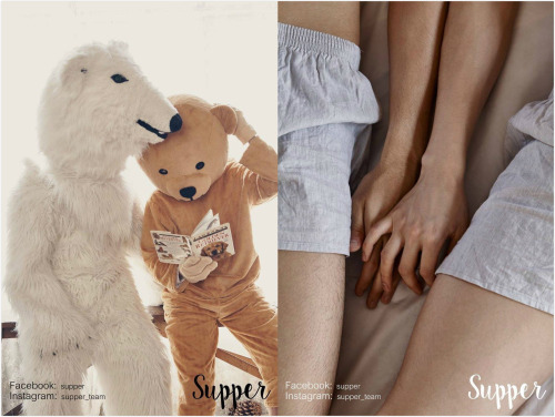 juyumyn: artoffreddieniem-blog: 【Bear hug 熊熊的拥抱】时尚艺术组照表现了二位青年的梦幻般的温馨之爱。艺术指导和发型、美容、由超模 Min Ho 设计｜摄影：