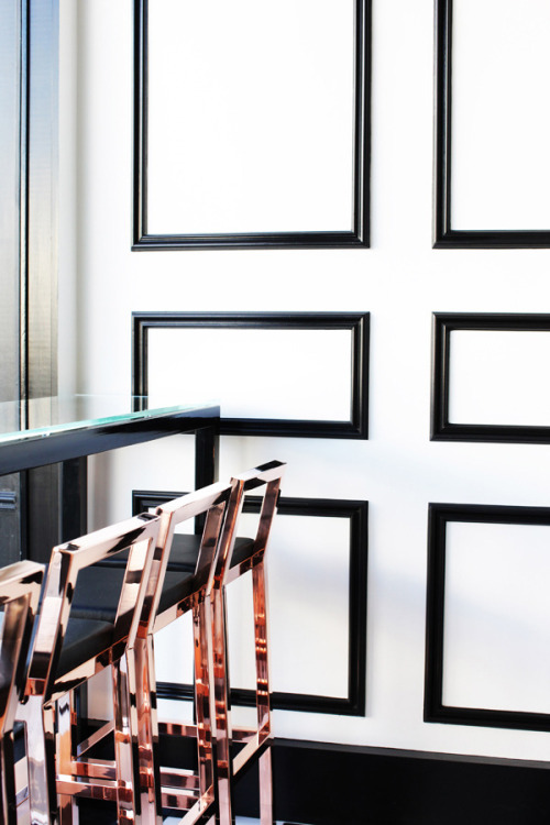 thedecorista: rose gold barstools are a win in every situation via