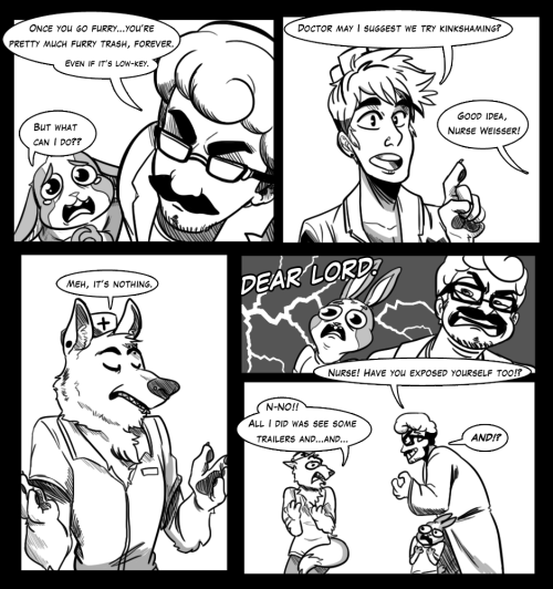 thekilljoyscomic:  The Killjoys: Furry Epidemicart by Pig-DemonRead more on Tapastic!   yes