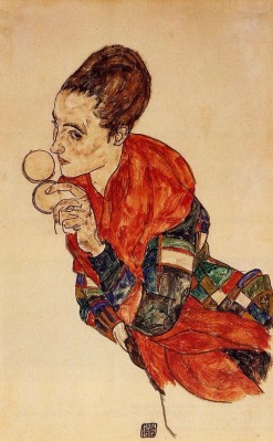 art-centric:  Portrait of the Actress Marga Boerner Egon Schiele, 1917 