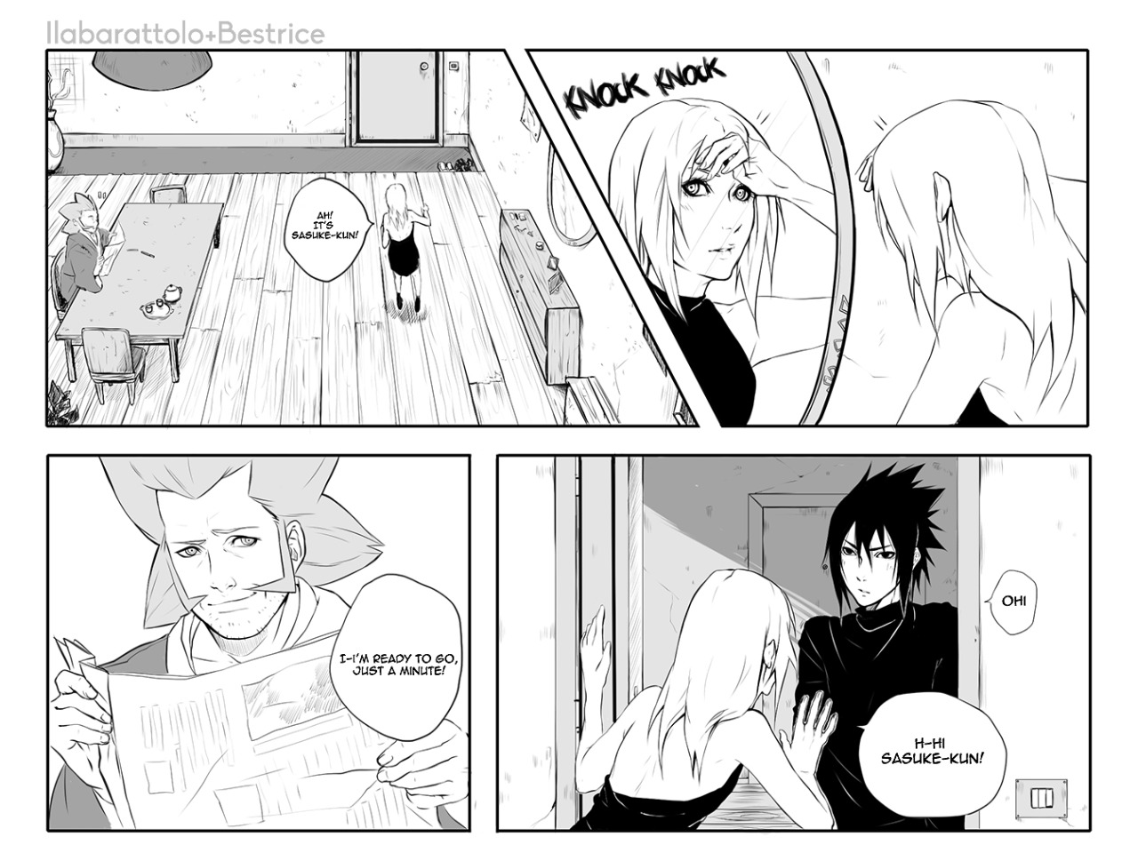 ilabarattolo:  Sasusaku month 2014 - Day 2: Lateread from right to leftAnother SasukexSakuraxKizashi