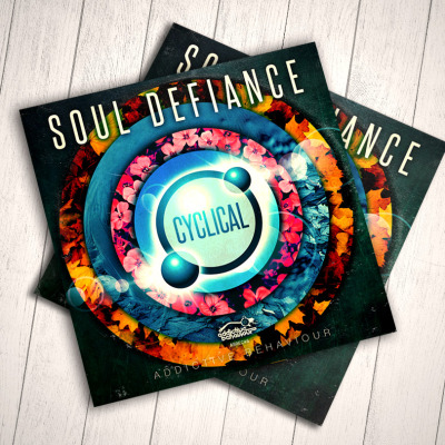 Cover graphics for Soul Defiance / Addictive Behaviour records