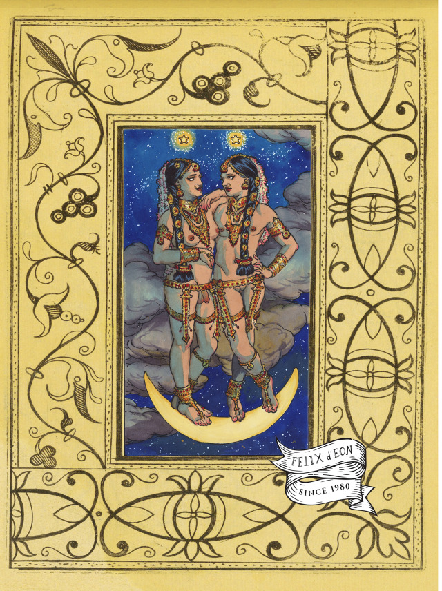 "Gemini." The newest painting from the Astrology series (I only have 3 left to go!) Two gender fluid South Asians express the...