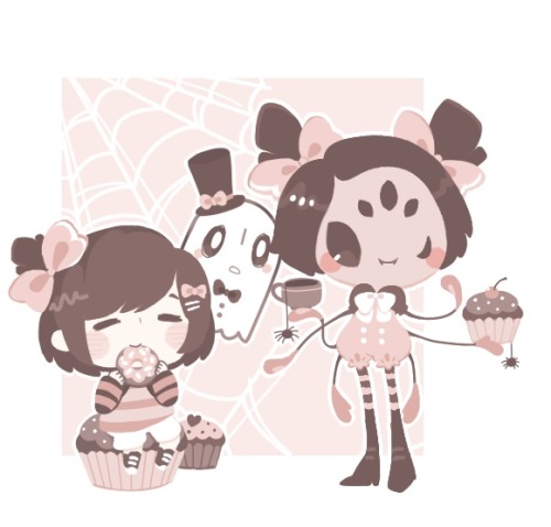 Ahuhuhu! Tea party with Muffet~! Strawberry choco edition! She...