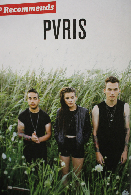 tradegyisinmyblood:  PVRIS in the new Alt Press Magazine.