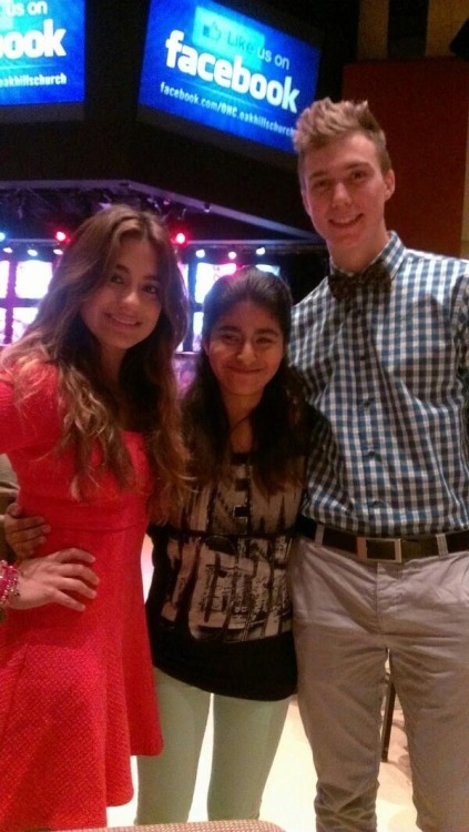 Ally and Troy with @Lovato5Harmony today!!