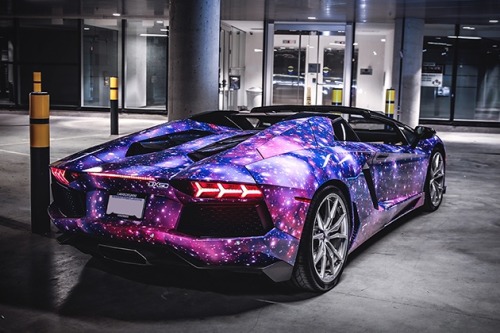 pandifreyan:inspiringpieces:Lamborghini Aventador Roadster GalaxyFor some, owning a Lamborghini Aven