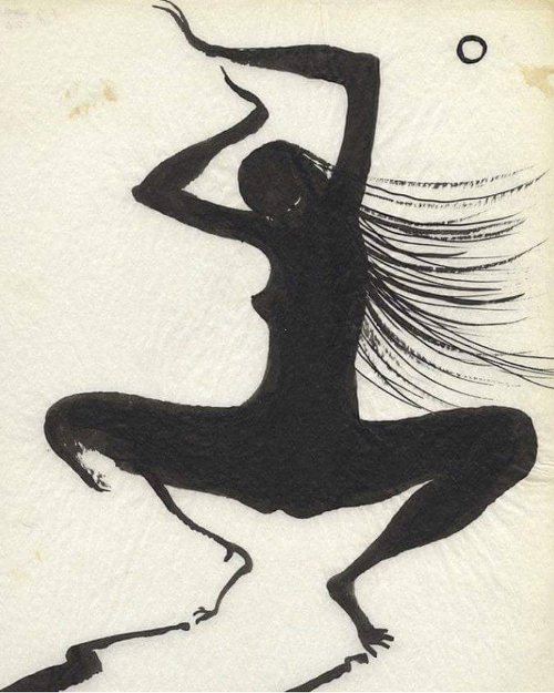 Marjorie Cameron (1922-1995), illustration from &lsquo;Songs for the Witch Woman&rsquo;