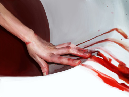 Blood Bath-study by Albeniz Rodriguez