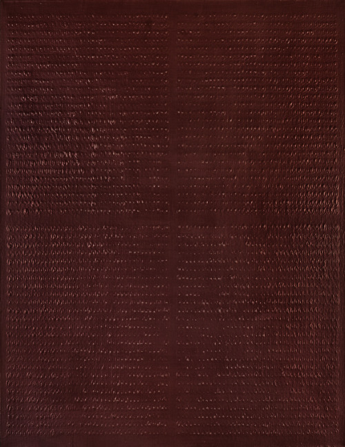 thatsbutterbaby:Guiline Kim, Inside, Outside, 1977.  Oil on canvas, 57 3/10 × 44 1/10 in145.5 × 112.