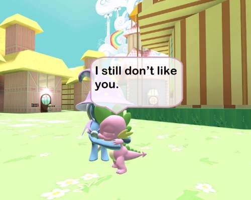 asktrixandberry:  Trixie: Now lets never do this again. Spike: Agreed.  X3 Aww~